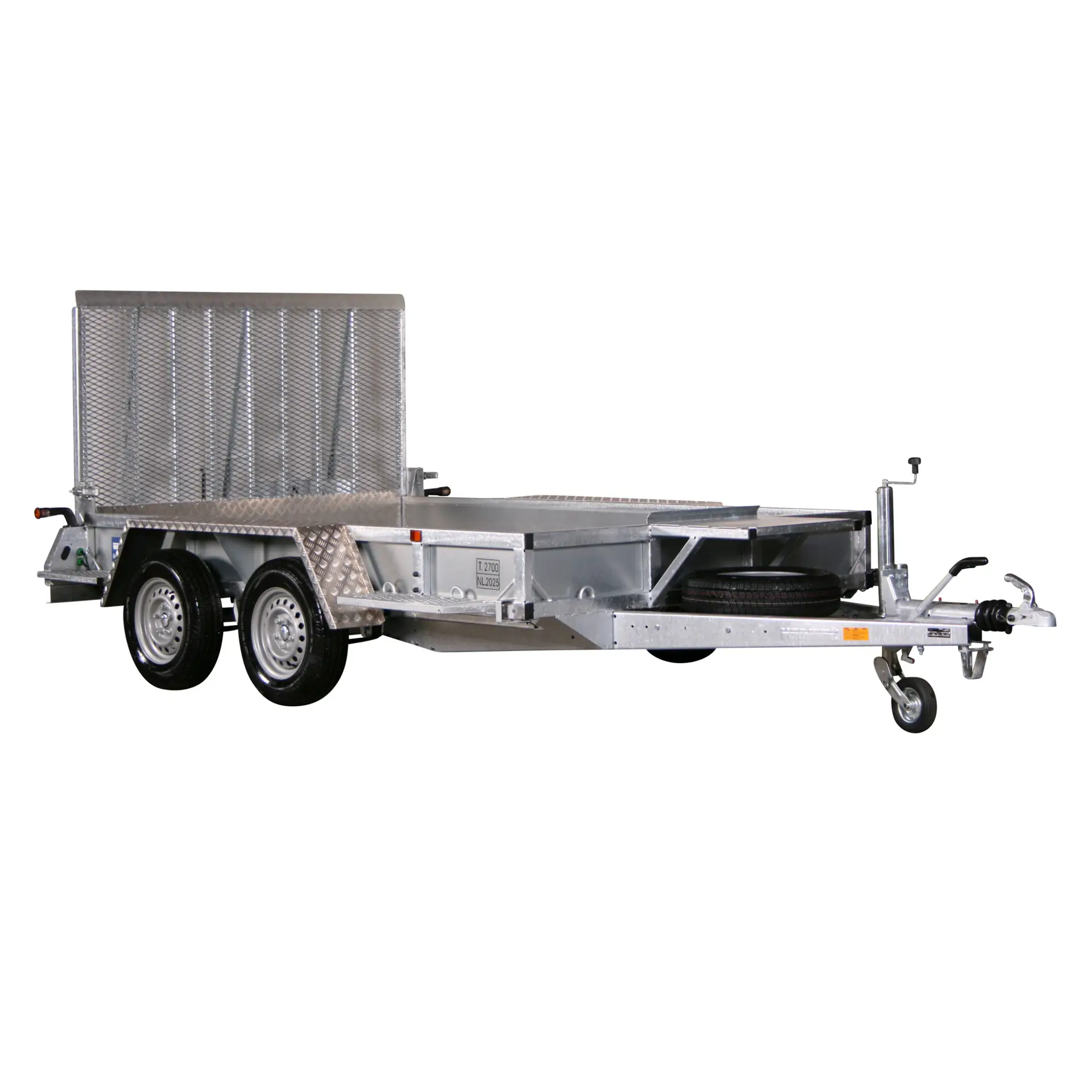 Maskintrailer til udlejning – 2 tons